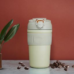 YELONA White Hot/Cold Stainless Steel Travel Coffee Mug With Lid & Straw 480ml-13