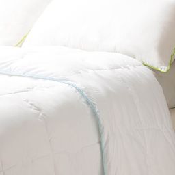 SPACES White & Blue AC Room 180 GSM Single Bed Quilt-22