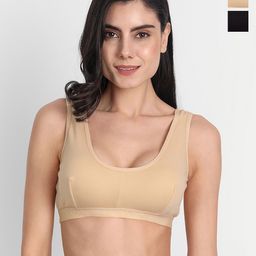 Aimly Pack Of 3 Non-Padded Non-Wired Seamless Workout Bra With All Day Comfort-image-67