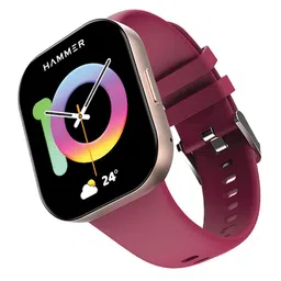 HAMMER Unisex Robust 1.96" AMOLED Biggest Display BT Calling Smart Watch-54