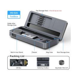 FNIRSI HS-02A/HS-02B Intelligent Portable Soldering Iron Solution With Integrated Toolbox For Precision Work AnywhereFNIRSI HS-02A/HS-02B Intelligent Portable Soldering Iron Solution With Integrated Toolbox For Precision Work Anywhere image 1