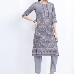 KETCH Ethnic Motifs Printed Regular Kurta With Trousers & Dupatta image 4