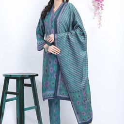KETCH Ethnic Motifs Printed Regular Kurta With Trousers & Dupatta image 5