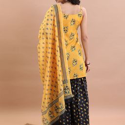KETCH Floral Printed Regular Top With Sharara & Dupatta image 5