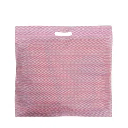 Kuber Industries Pack of 18 Pink Single Saree Covers With Transparent Window With Handle image 4