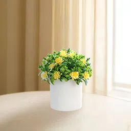 Ekhasa Green 1 Pieces Artificial Flower With Pot image 1