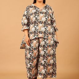 Moms Maternity Plus Size Floral Printed Top With Palazzo-picture-14