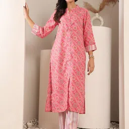 Varanga Women Printed Regular Kurta with Trousers-picture-24