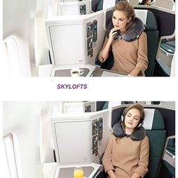 ANTIL'S Unisex U-Shaped Neck Rest Pillow for Travel Micro Fibres Soft Cushion(Grey) image 4