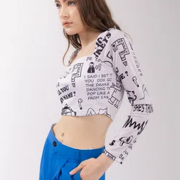 Stylecast X Hersheinbox Printed Crop Top image 2