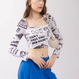 Stylecast X Hersheinbox Printed Crop Top image 3
