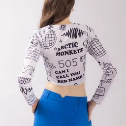 Stylecast X Hersheinbox Printed Crop Top image 4