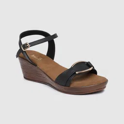 Inc 5 Women Western Embellished Wedge Sandals With Buckle-image-84