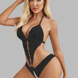 Krelin Net Halter Neck Baby Doll with Asymmetric-picture-15