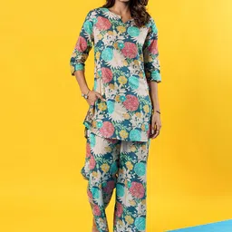 BAESD Printed Top With Palazzo Co-Ords-45