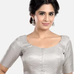 Biyu Woven Design Brocade Saree Blouse-picture-34