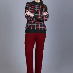 Numalo's Self Design Sweater With Trouser Co-Ords-image-37