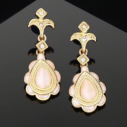 Estele Geometric Gold-Plated Drop Earrings-image-96