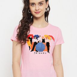 Wear Your Mind Friends Printed Pure Cotton T-shirt-image-49