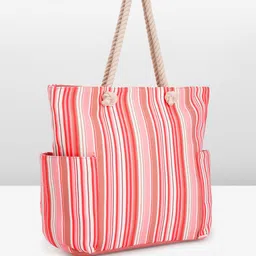 Anouk Striped Oversized Structured Tote Bag image 2
