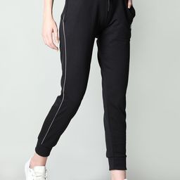 KEPA Women Logo Printed Mid-Rise Cotton Jogger-image-16
