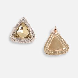 SOHI Gold-Plated Triangular Drop Earrings image 4
