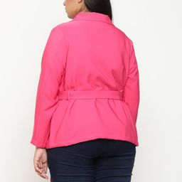 Amydus Plus Size Notched Lapel Open Front Blazer image 5