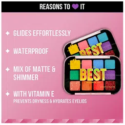 Adbeni Be The Best Version Of You 12-In-1 Matte & Shimmery Eyeshadow Palette-17g- Shade 02 image 5