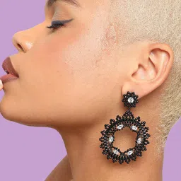 SOHI Contemporary Stone Drop Earrings-31