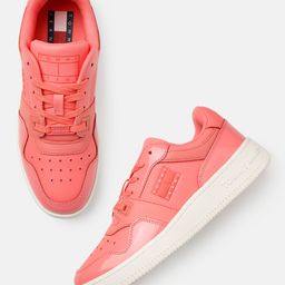 Tommy Hilfiger Women Retro Basket Glossy Perforated Leather Sneakers-29