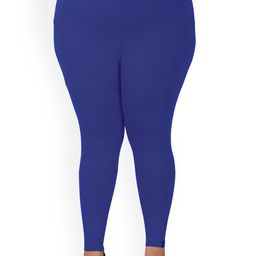 indian flower Plus Size Mid-Rise Ankle Length Leggings-image-75