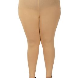 indian flower Plus Size Mid-Rise Ankle Length Leggings-image-72