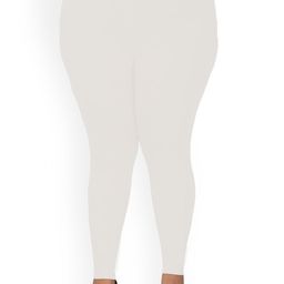 indian flower Plus Size Mid-Rise Ankle Length Leggings-image-73