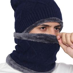 Gajraj Unisex Self Design Woollen Balaclava Cap-47