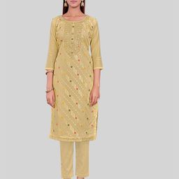 TAVAS Floral Embroidered Unstitched Dress Material-image-83