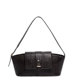 KLEIO Textured Half Moon Shoulder Bag-30