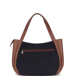 ZOUK Colourblocked Oversized Shopper Jute Shoulder Bag image 4