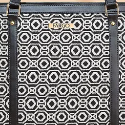 FARGO Geometric Self Design Structured Shoulder Bag image 5