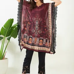 The Kaftan Company Ethnic Motifs Printed Flared Sleeves Kaftan Kurta-picture-53
