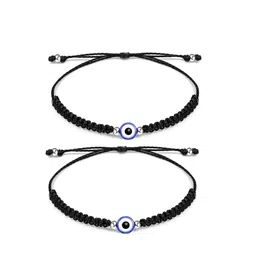 EL REGALO Unisex Set Of 2 Beaded Charm Bracelet-55