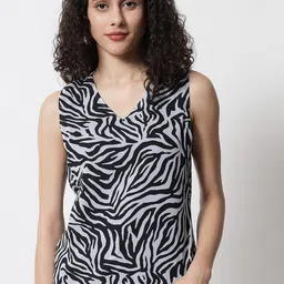 CHARMGAL Animal Printed V-Neck Top-picture-28