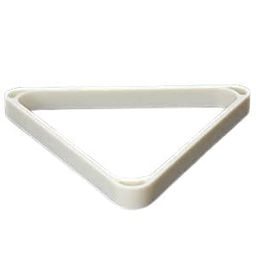 generic KBA Pool and Snooker Table Heavy Plastic Triangle Frame in White Color image 2