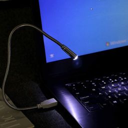 SYN SONS Mini Portable Flexible LED USB Light Eye Protection Non-Flickering Reading Lamp for Laptop Computer Desktop PC Power Bank Ideal for Night Light, and Reading Books (Set of 1) image 3