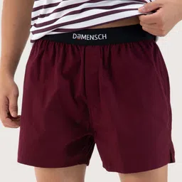 DaMENSCH Men  Solid Red Ultra-Light Cotton Regular Fit Inner Boxers-image-69