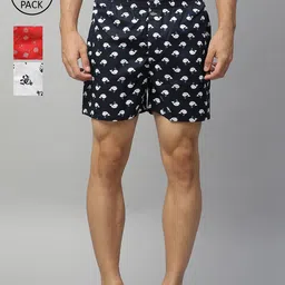 Roadster Men Pack of 3 Pure Cotton Printed Boxers RDS-KEN-MBOX-image-43