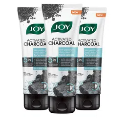 JOY Set of 3 Charcoal Face Wash For Oil Control & Dirt Removal - 100ml Each-2