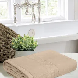 Home Fresh Ultrx Beige 650 GSM Pure Cotton Super Soft Bath Towel-image-79