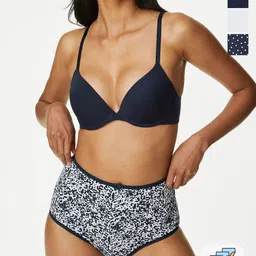 Marks & Spencer Pack Of 5 Printed Mid-Rise Basic Briefs-picture-11