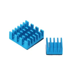 Set of Blue Aluminum Heatsink for Raspberry Pi image 5