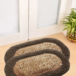 FABINALIV Brown 2 Pieces Anti-Skid Doormats-92